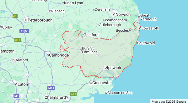 areas we cover in suffolk